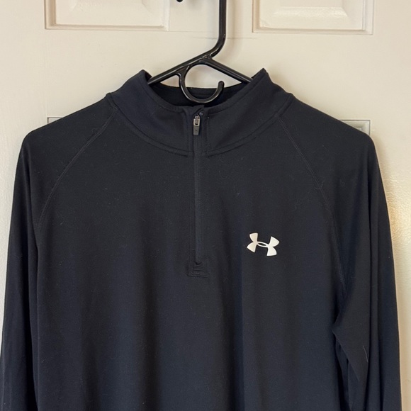 Under Armour Black Quarter-Zip Pullover - Picture 4 of 6